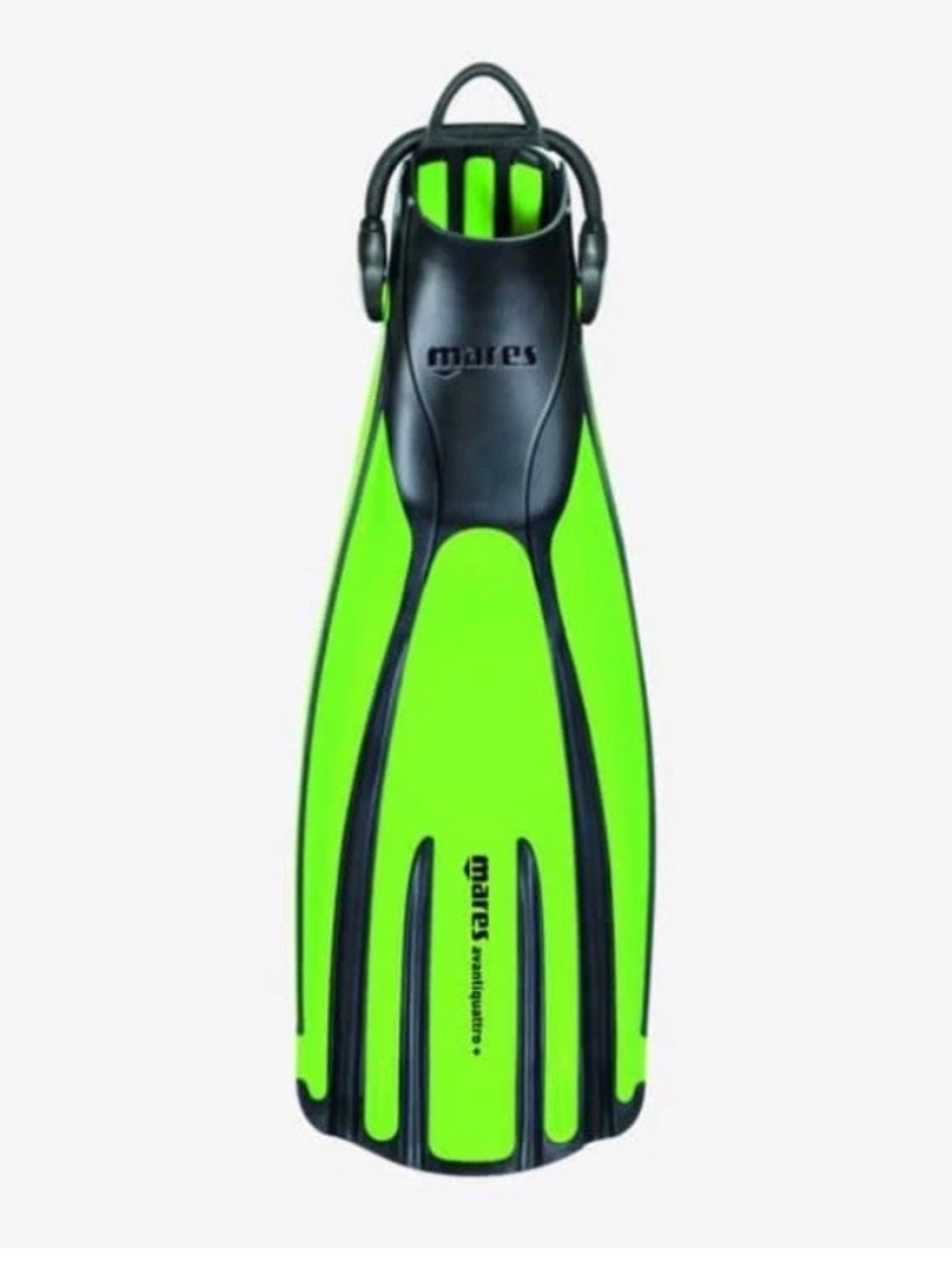Mares Avanti Quattro Plus Open Heel Dive Fins Lime Green Regular